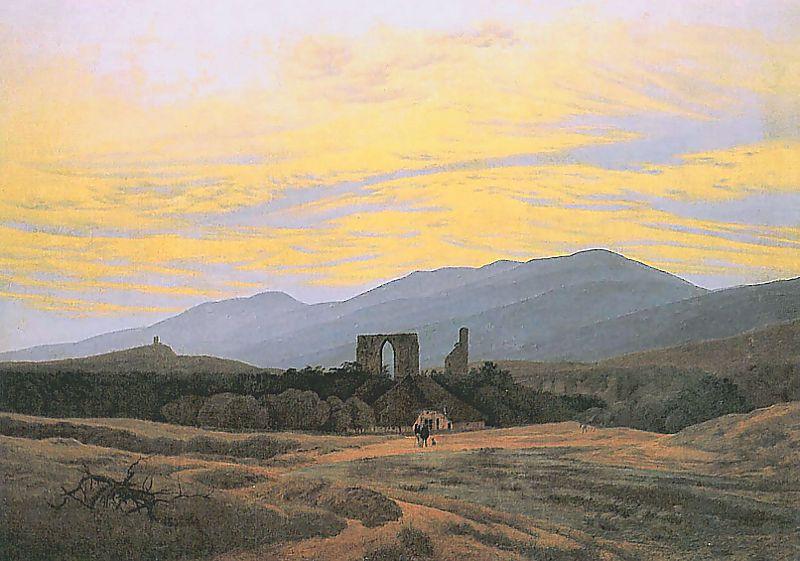 Caspar David Friedrich Klosterruine Eldena und Riesengebirge Sweden oil painting art